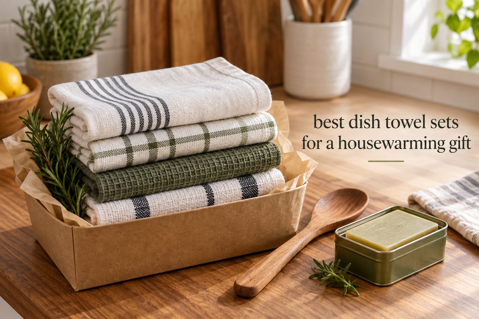 best dish towel sets for a housewarming gift