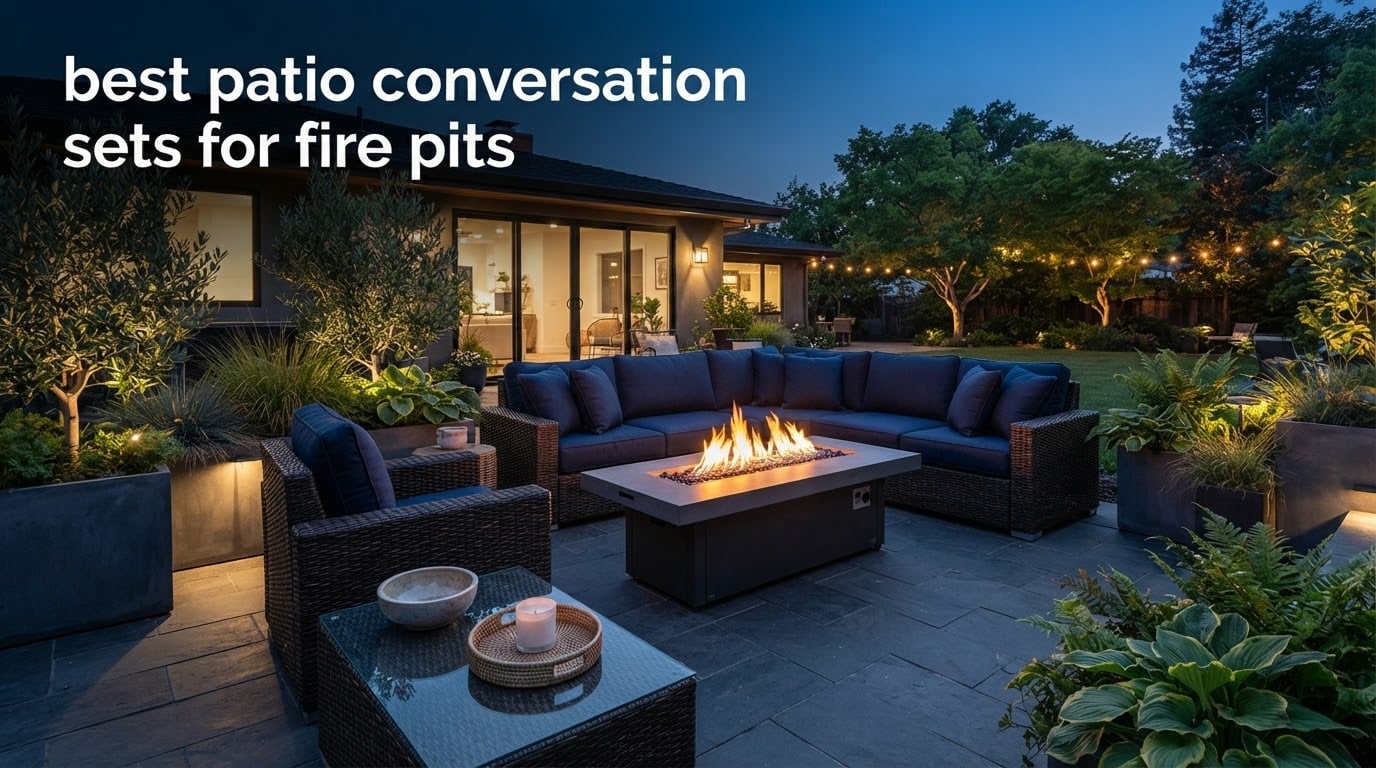 best patio conversation sets for fire pits