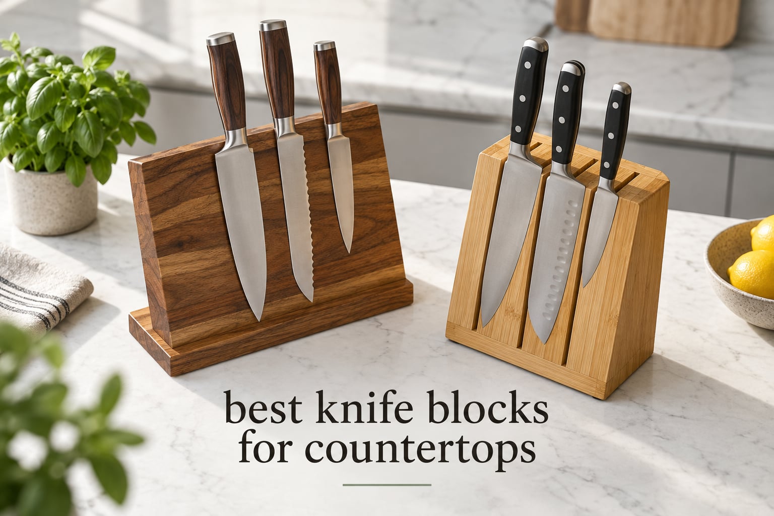 best knife blocks for countertops