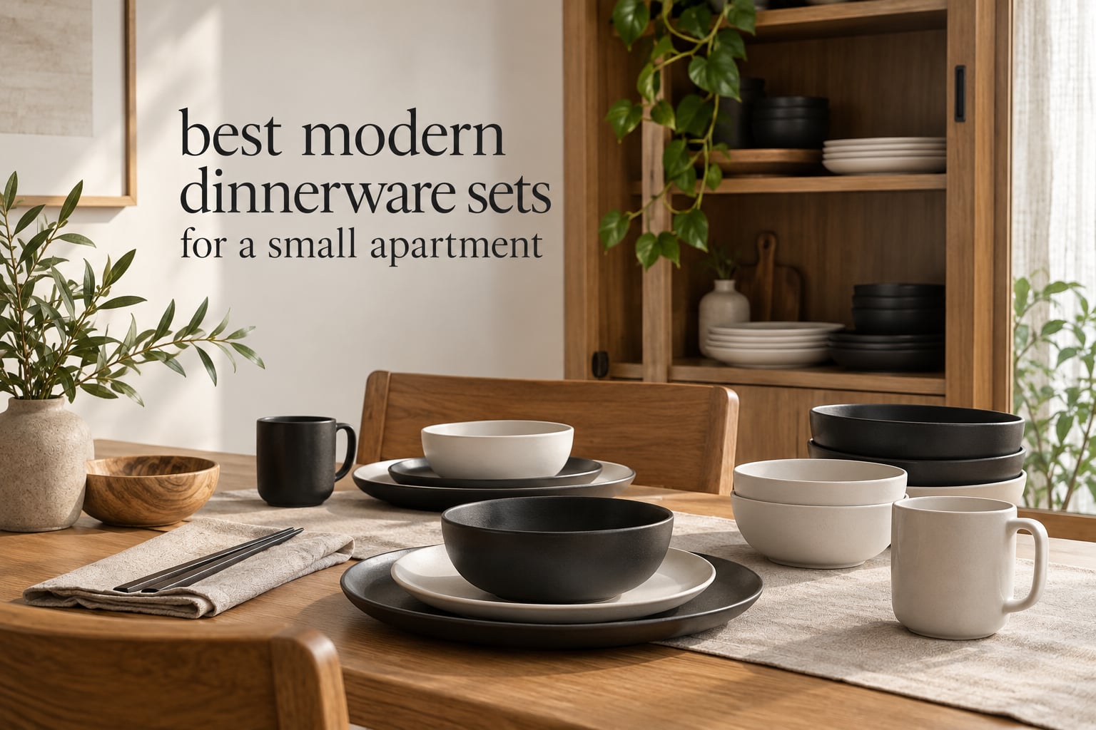 best modern dinnerware sets for a small apartment