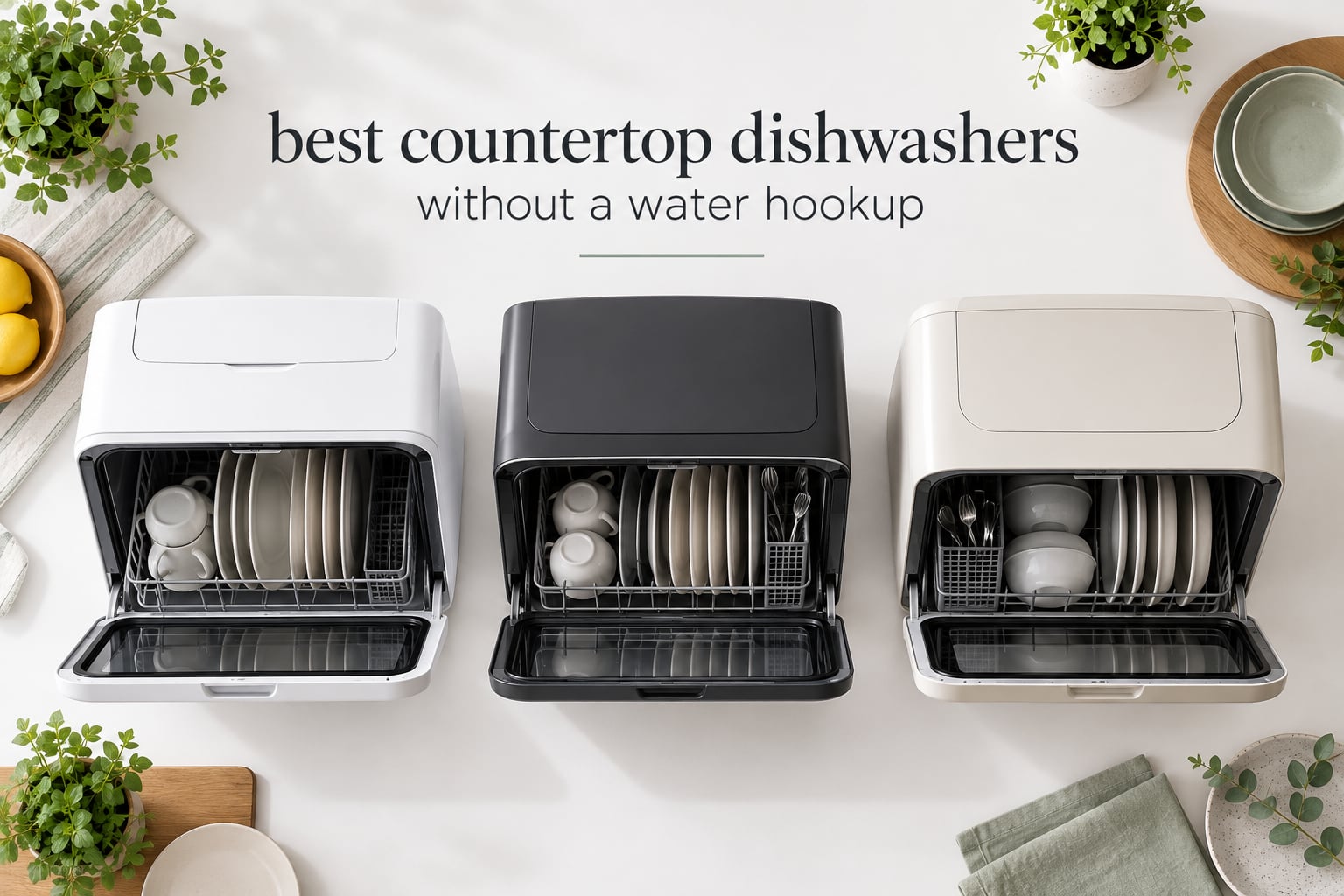 best countertop dishwashers without a water hookup