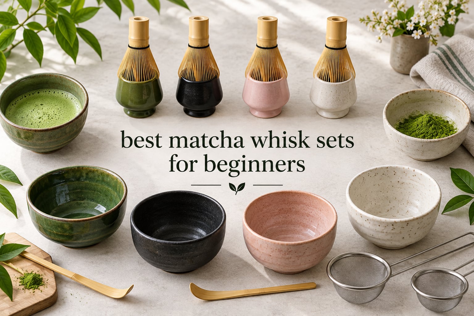 best matcha whisk sets for beginners