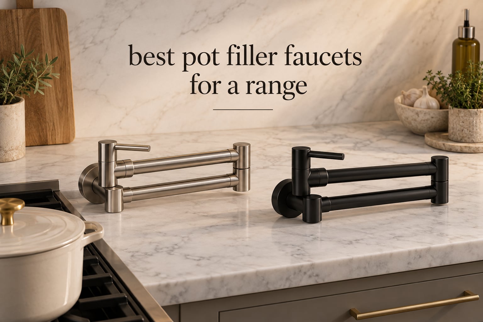 best pot filler faucets for a range