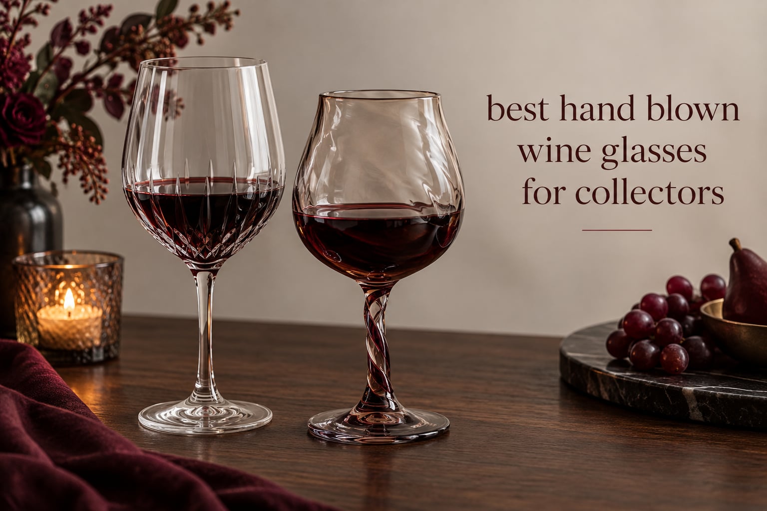 best hand blown wine glasses for collectors