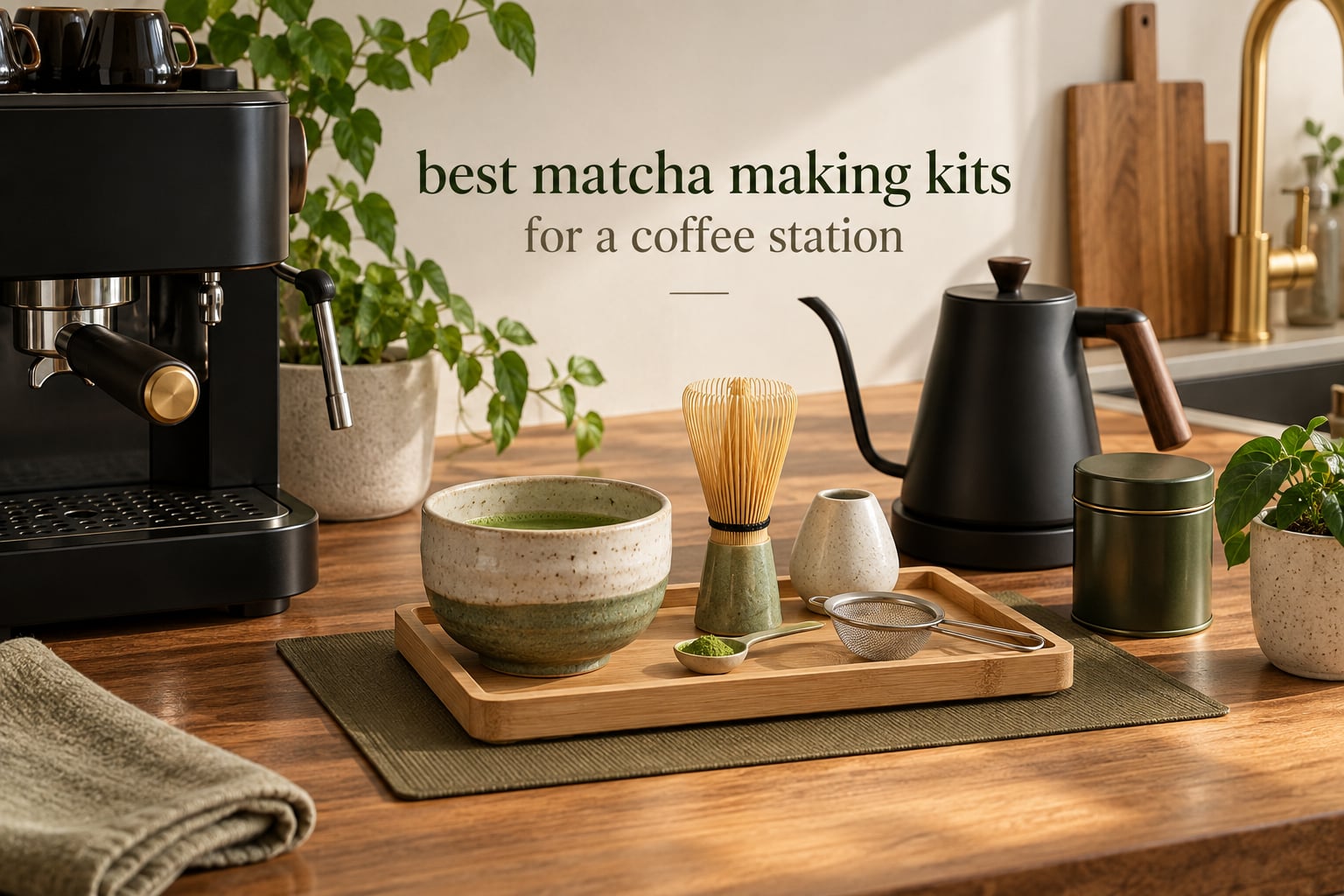 best matcha making kits for a coffee station