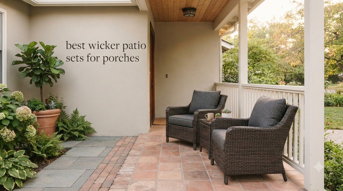 best wicker patio sets for porches