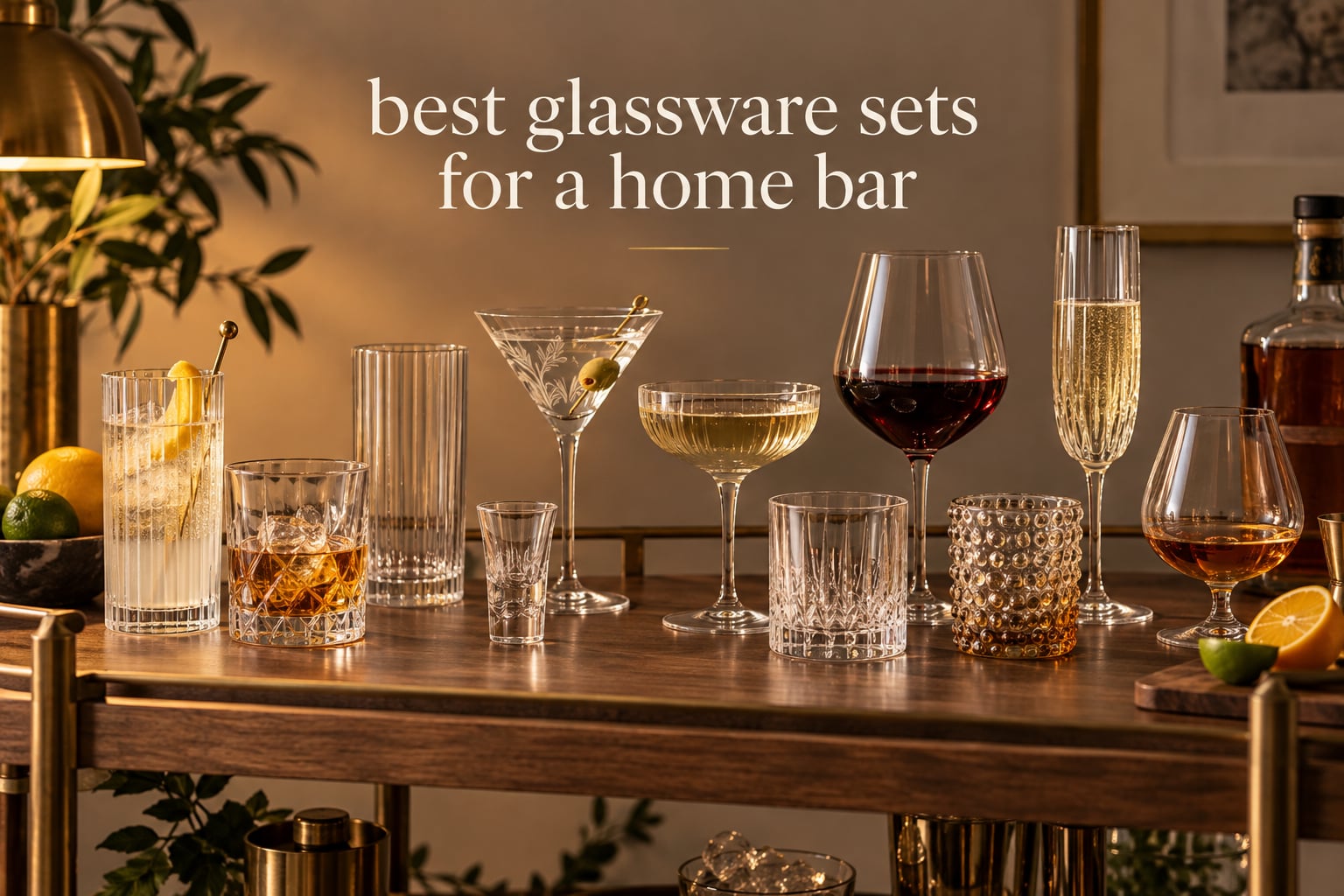 best glassware sets for a home bar