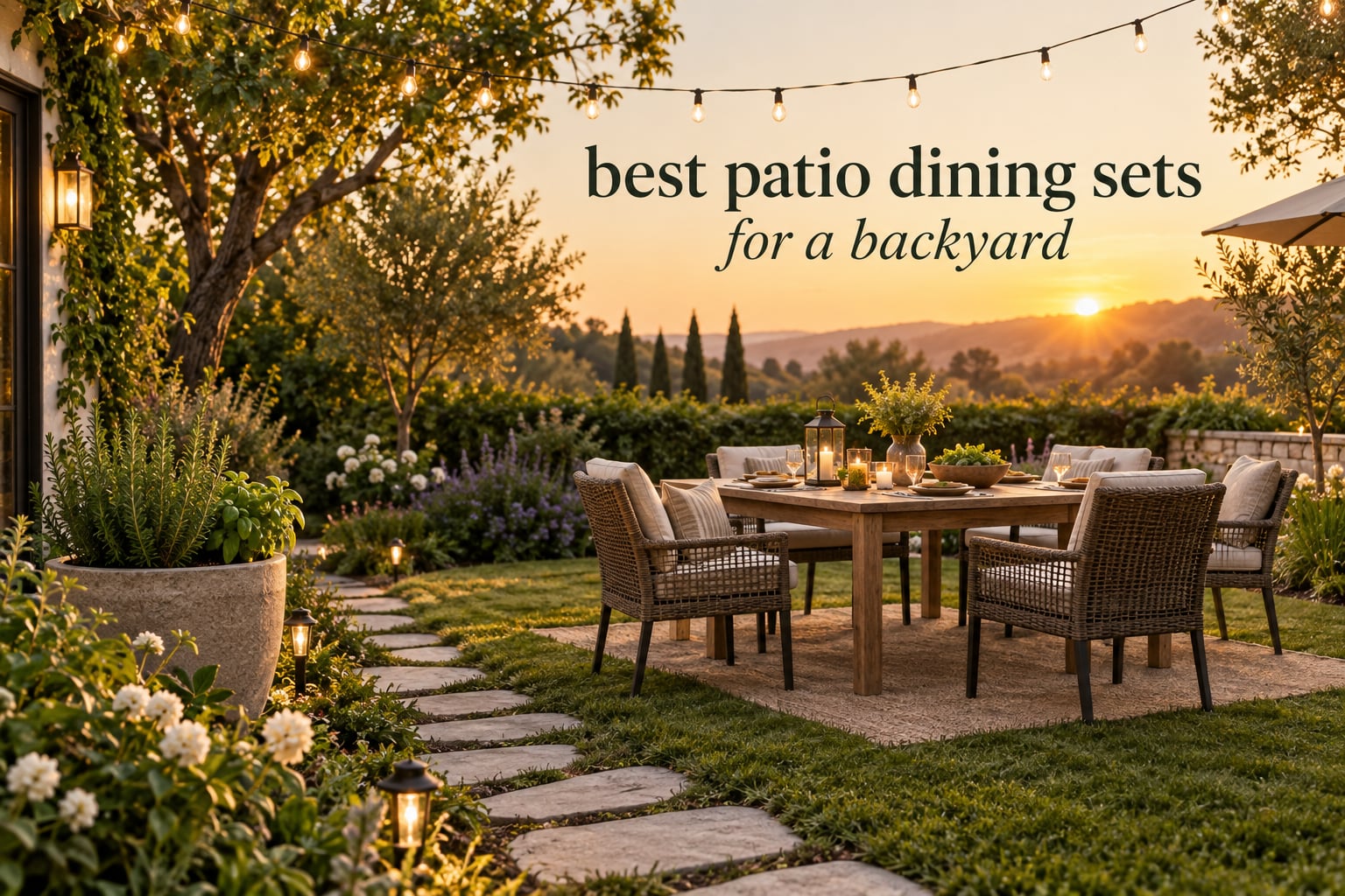 best patio dining sets for a backyard