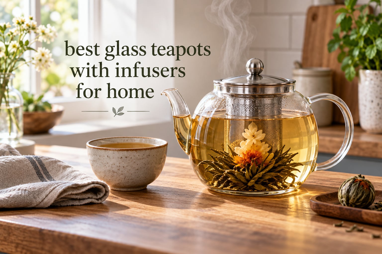 best glass teapots with infusers for home