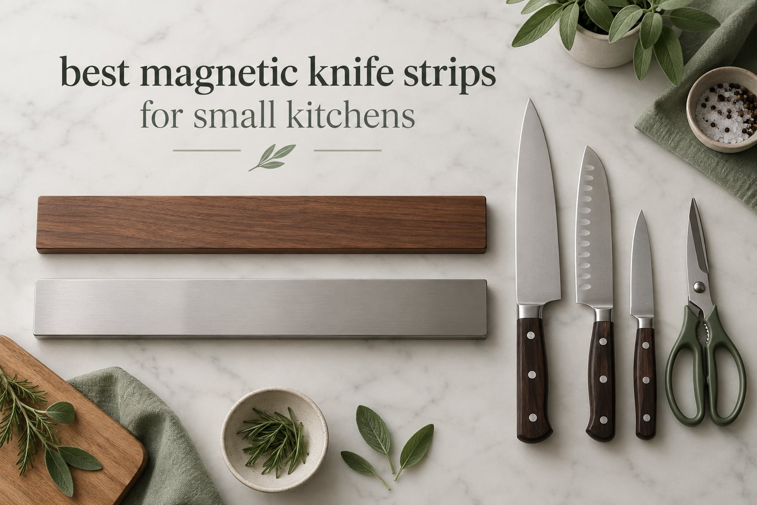 best magnetic knife strips for small kitchens