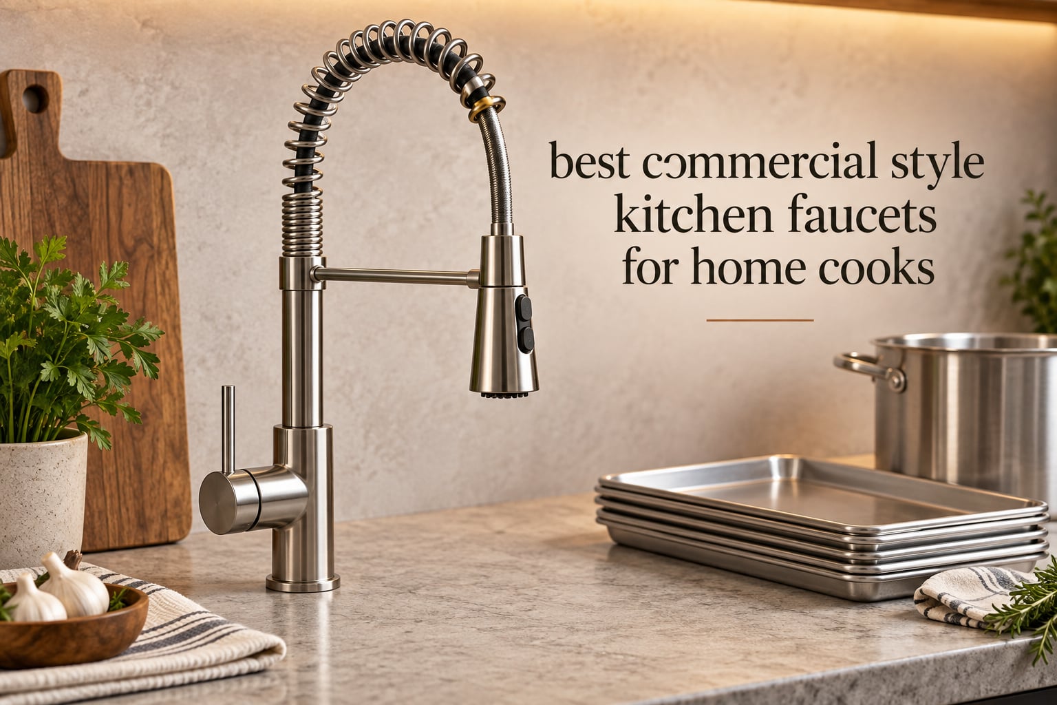 best commercial style kitchen faucets for home cooks