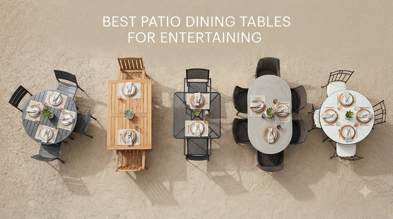 best patio dining tables for entertaining