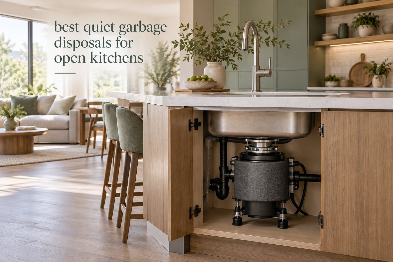 best quiet garbage disposals for open kitchens