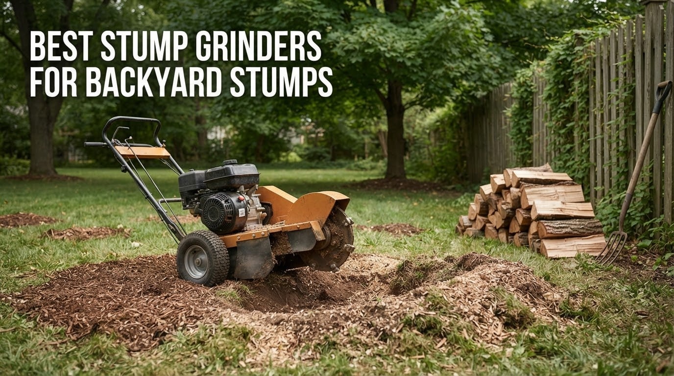 best stump grinders for backyard stumps
