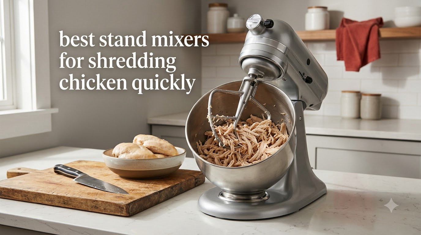 best stand mixers for shredding chicken quickly