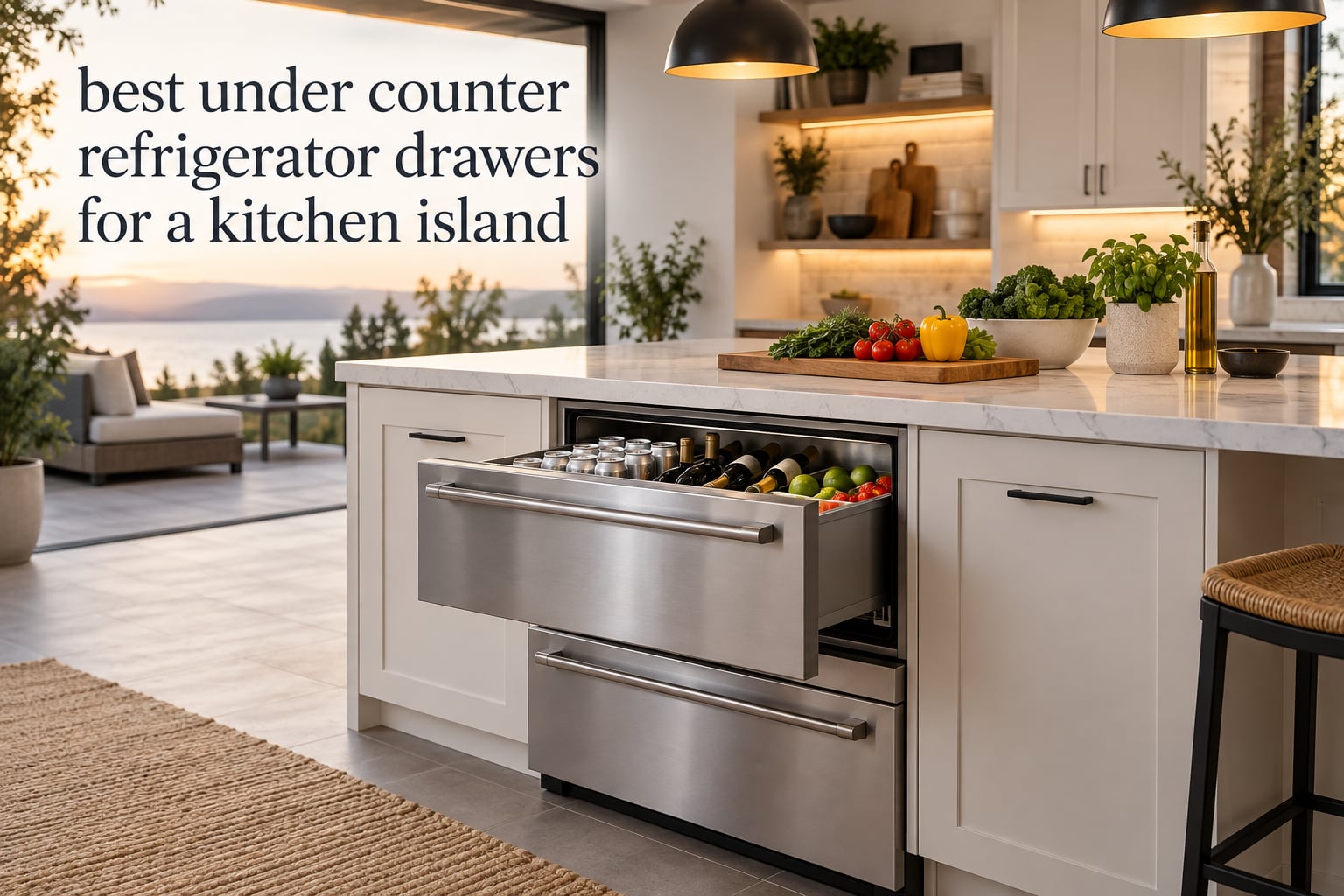 best under counter refrigerator drawers for a kitchen island