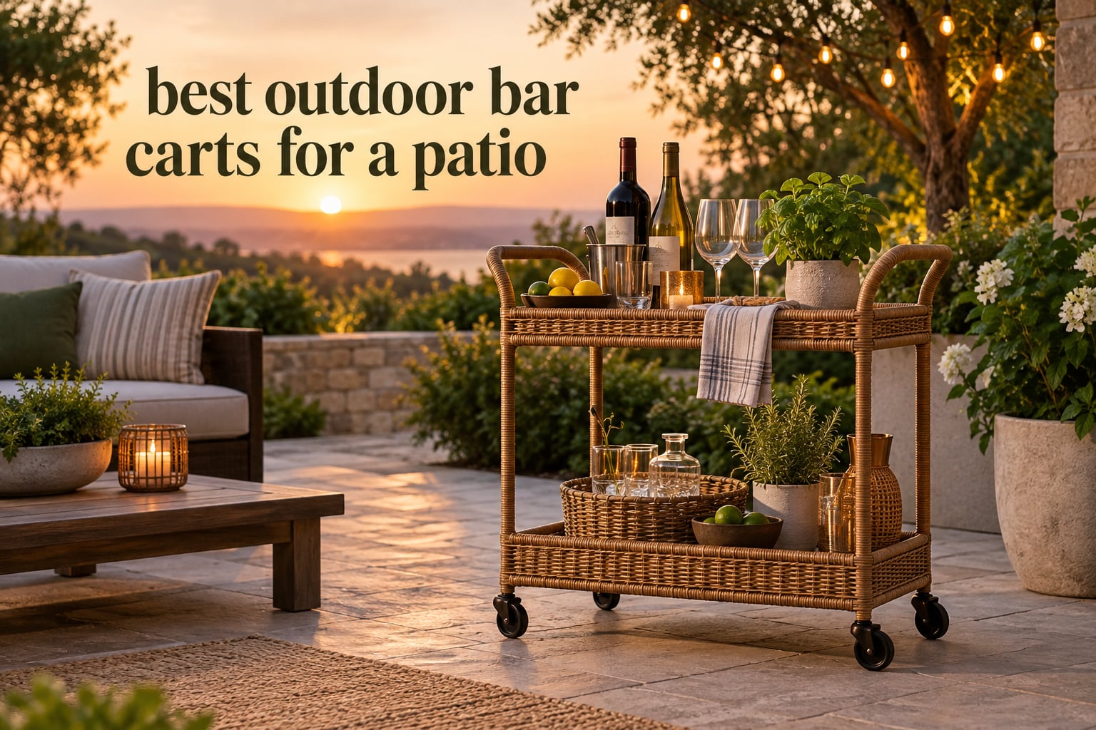 best outdoor bar carts for a patio