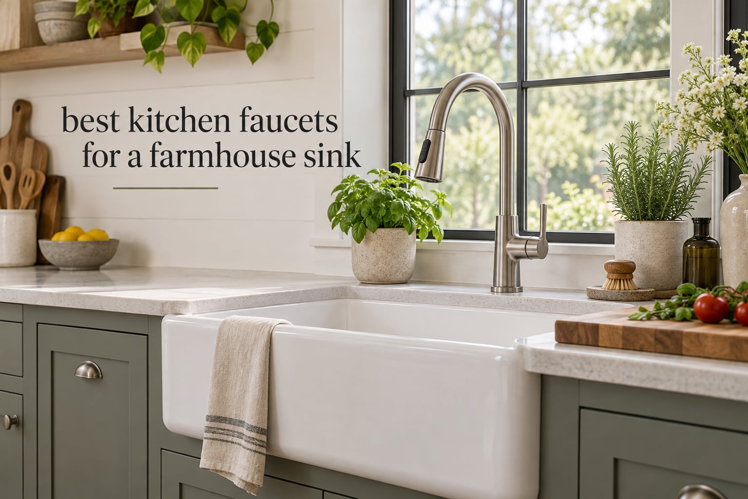 best kitchen faucets for a farmhouse sink