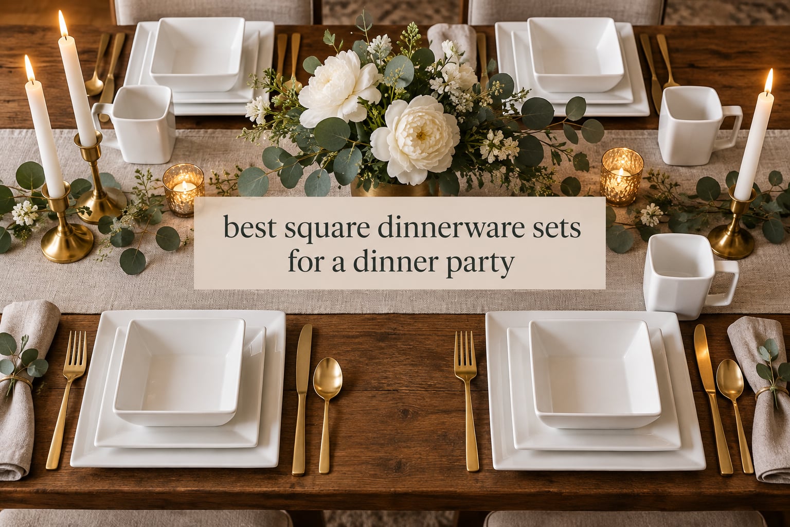 best square dinnerware sets for a dinner party