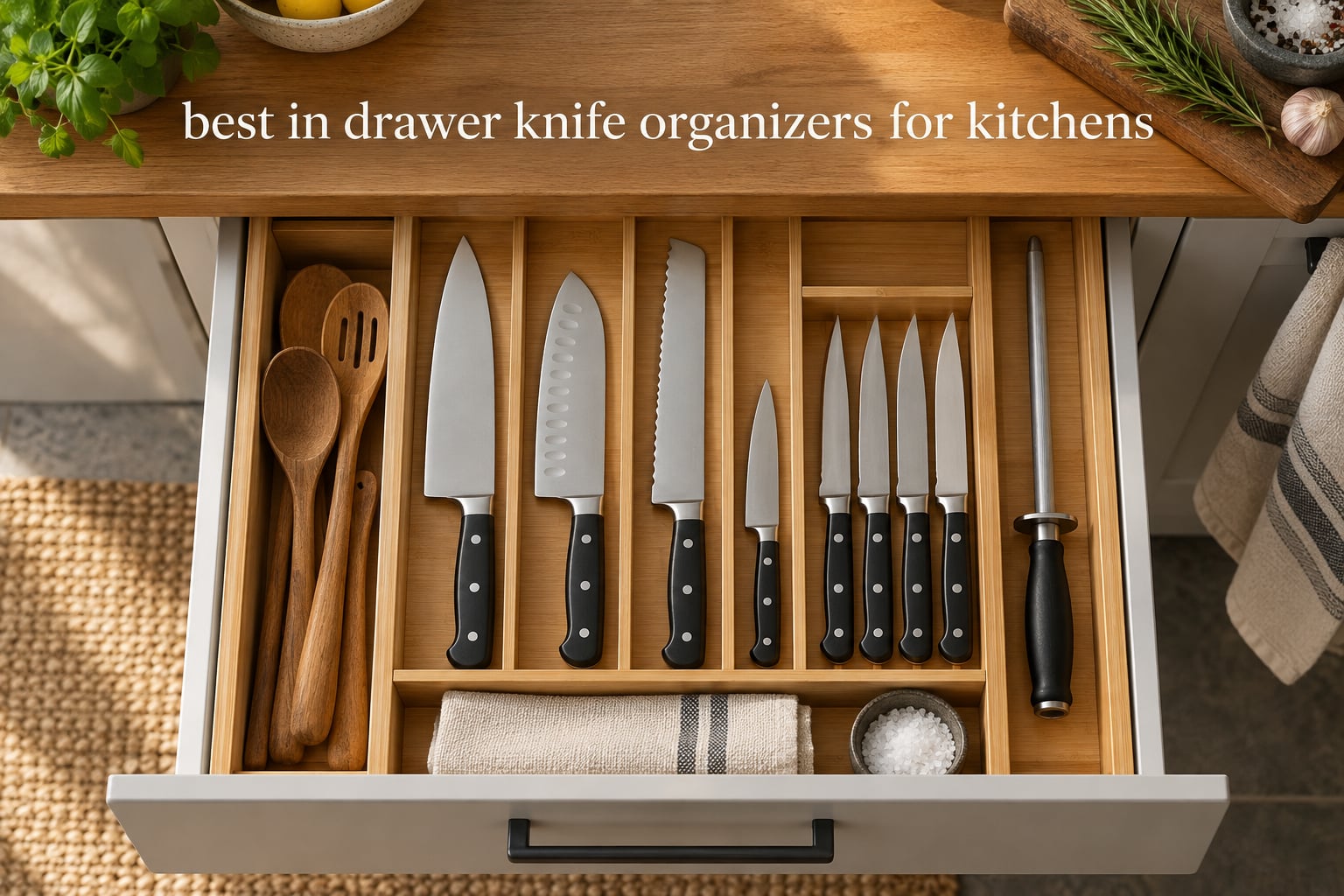 best in drawer knife organizers for kitchens