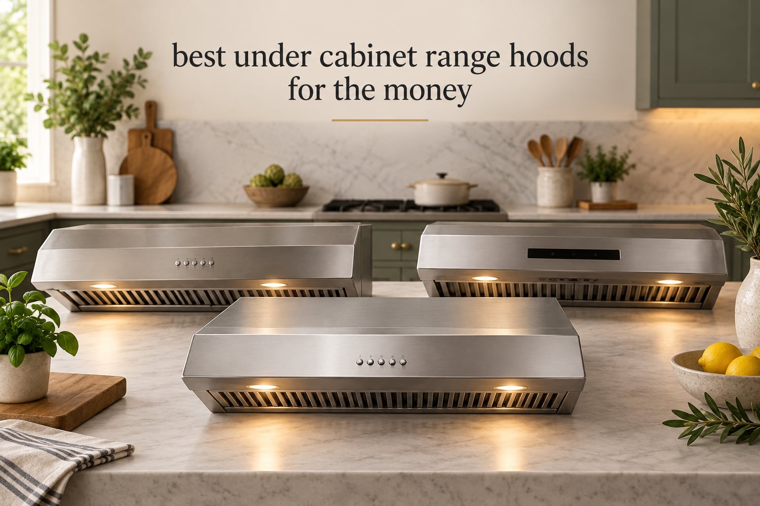 best under cabinet range hoods for the money
