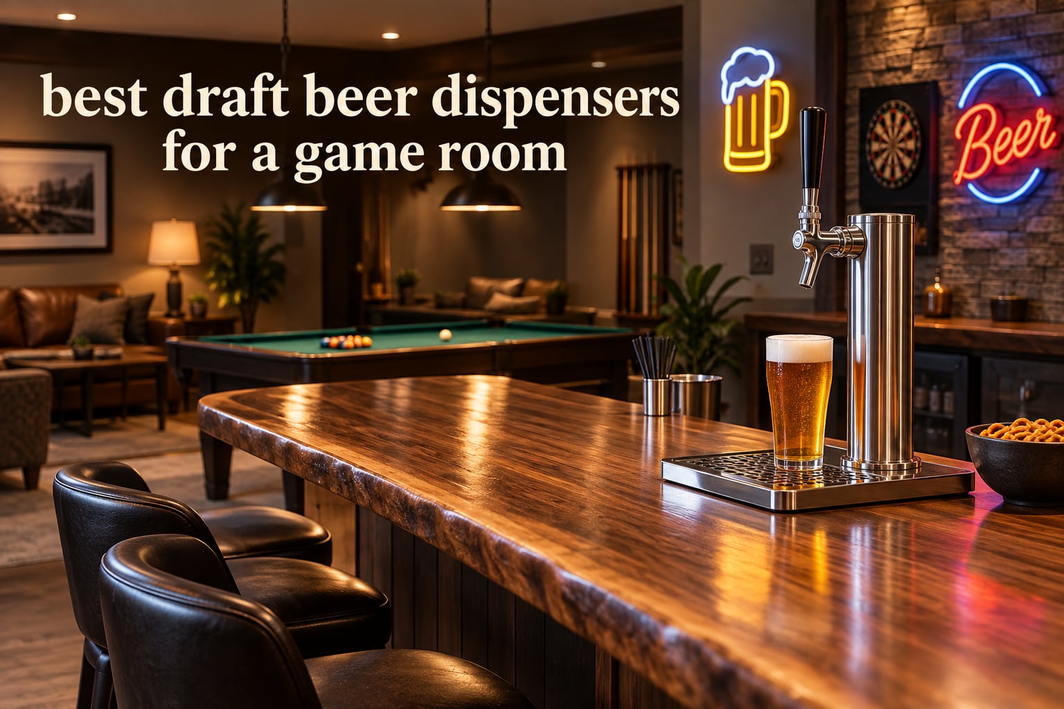best draft beer dispensers for a game room