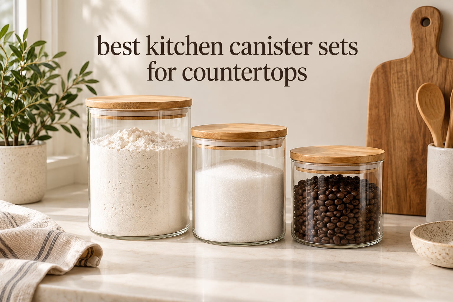 best kitchen canister sets for countertops