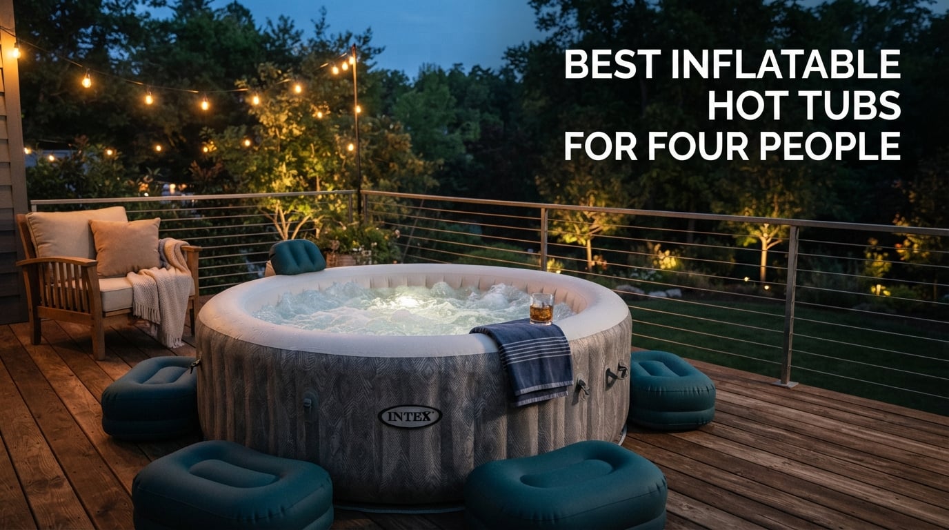 best inflatable hot tubs for four people