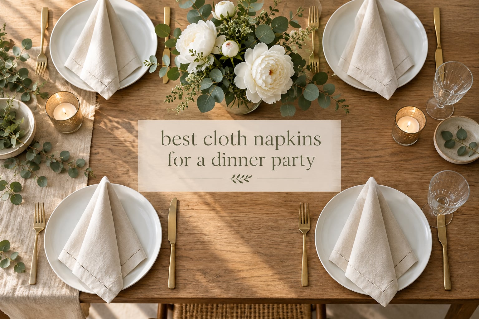 best cloth napkins for a dinner party