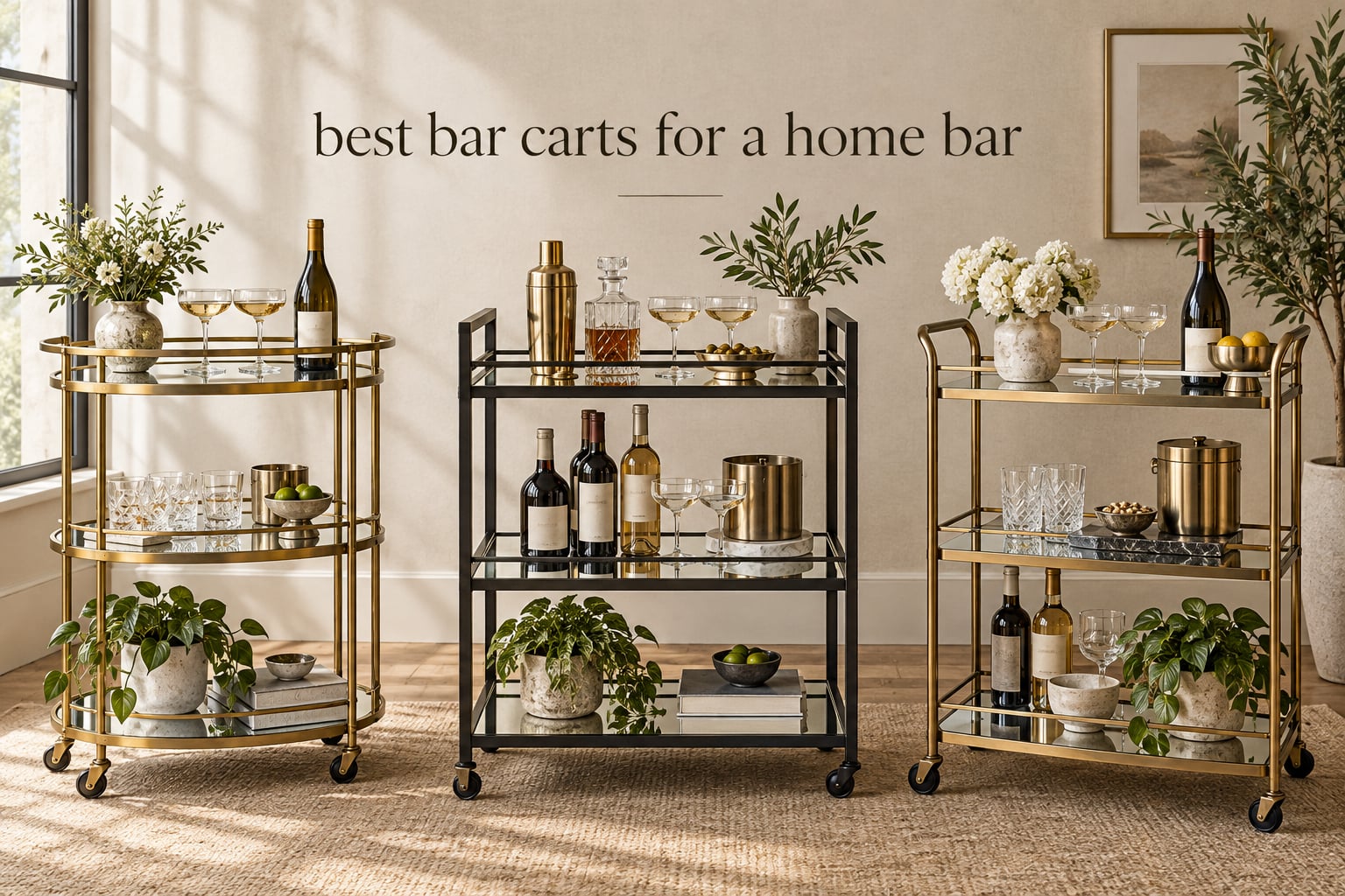 best bar carts for a home bar