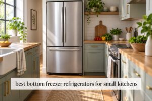 best bottom freezer refrigerators for small kitchens