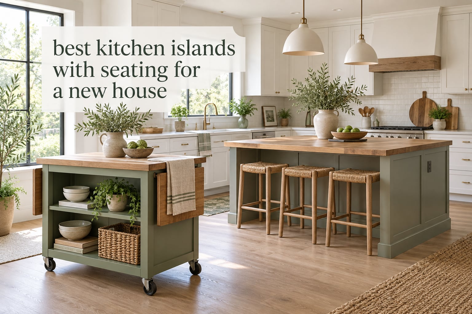 best kitchen islands with seating for a new house