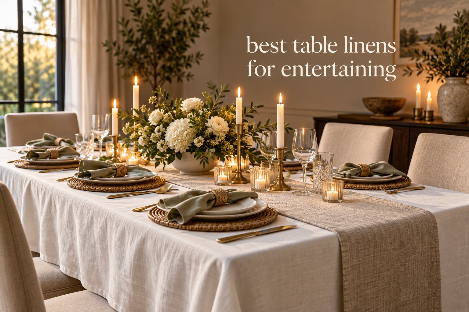 best table linens for entertaining