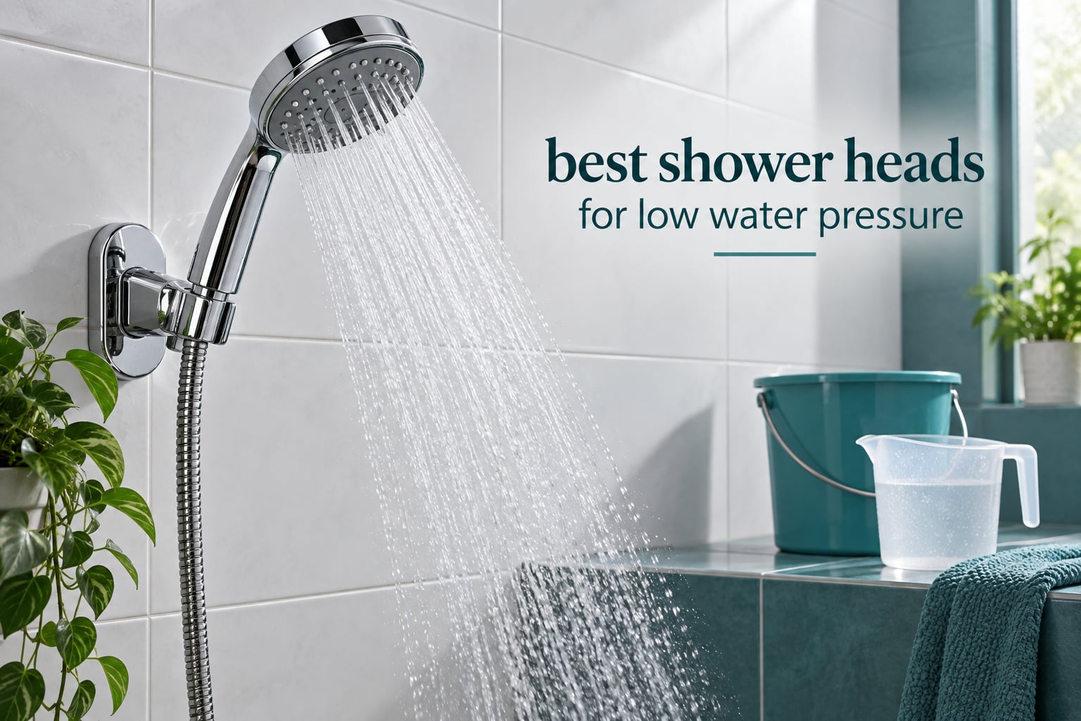 best shower heads for low water pressure