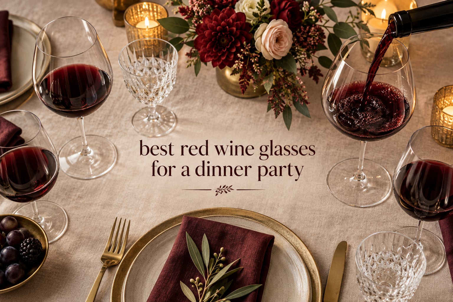 best red wine glasses for a dinner party