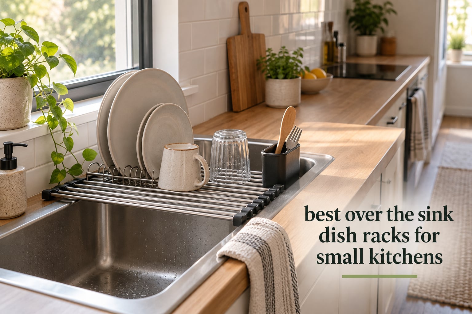 best over the sink dish racks for small kitchens