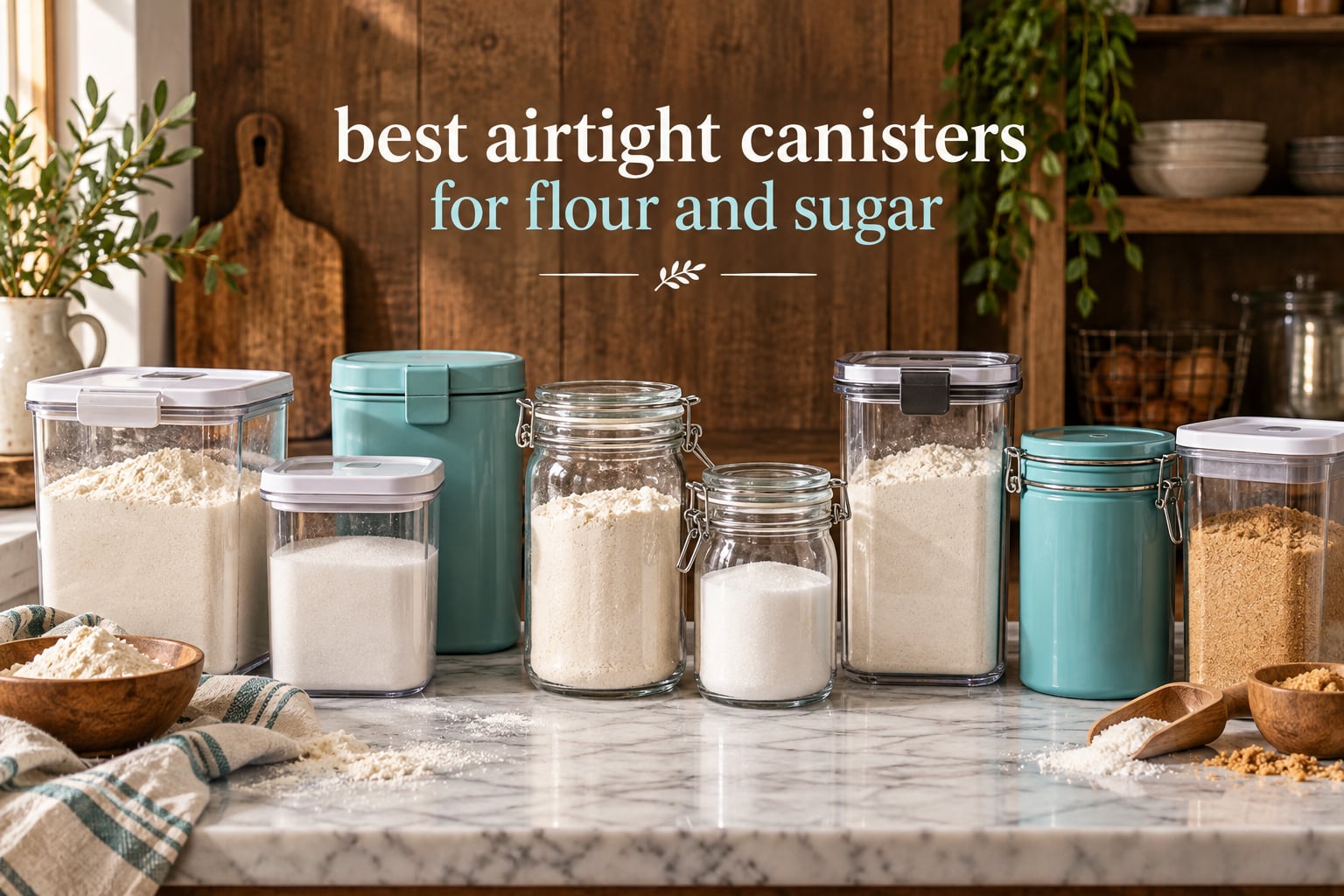 best airtight canisters for flour and sugar