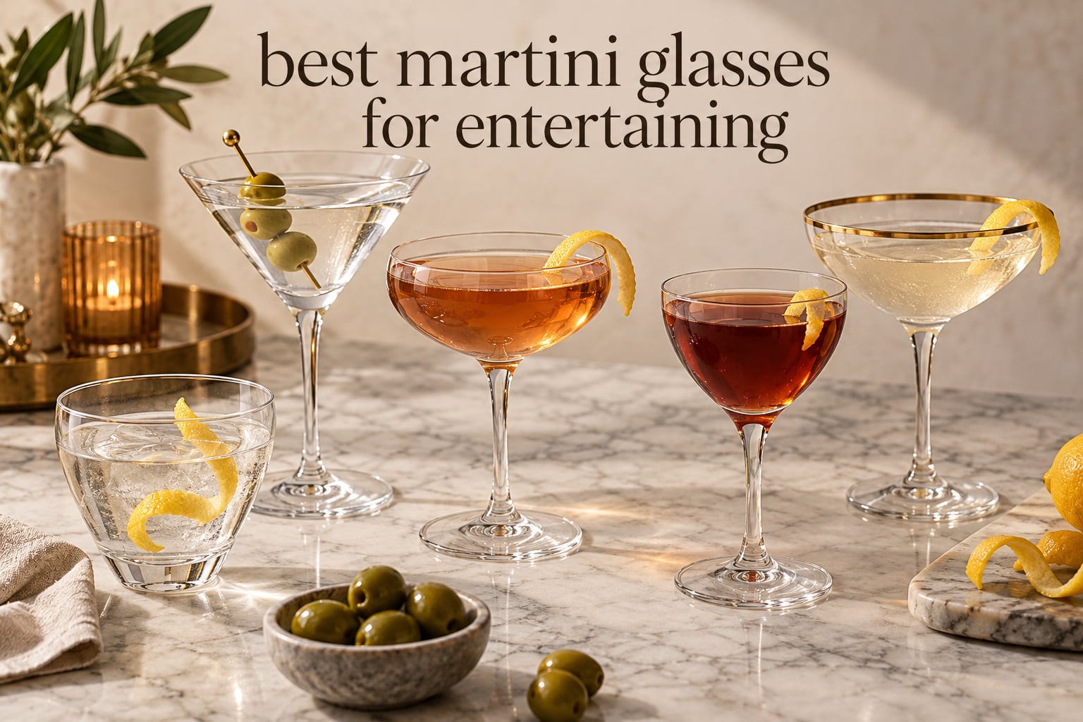 best martini glasses for entertaining