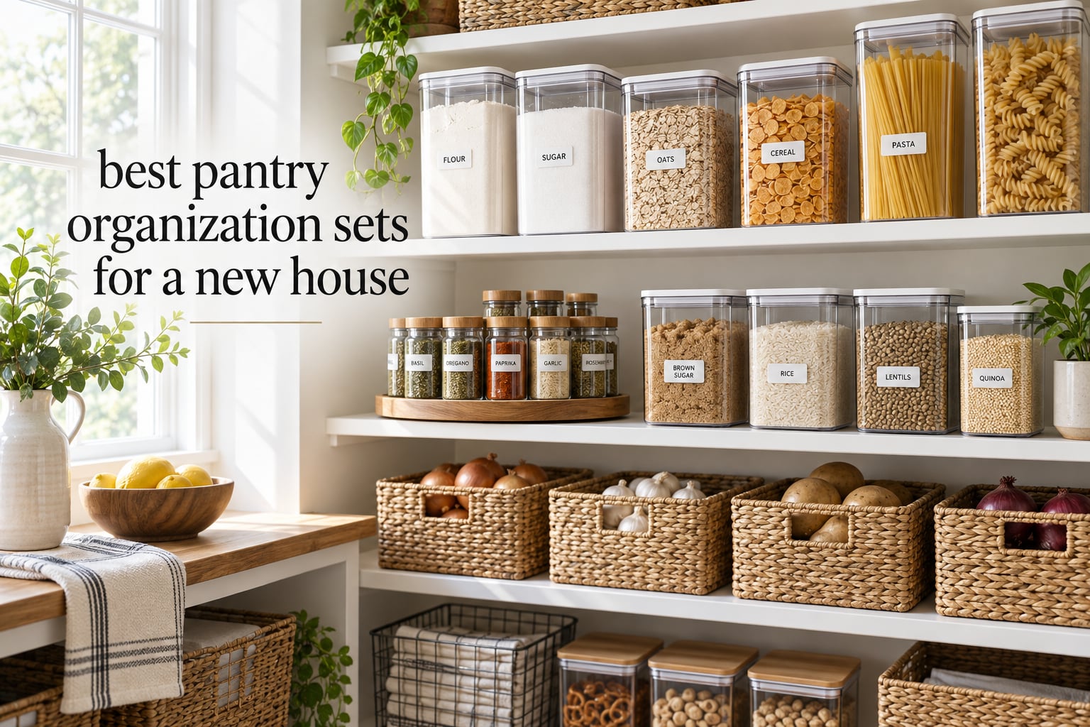 best pantry organization sets for a new house