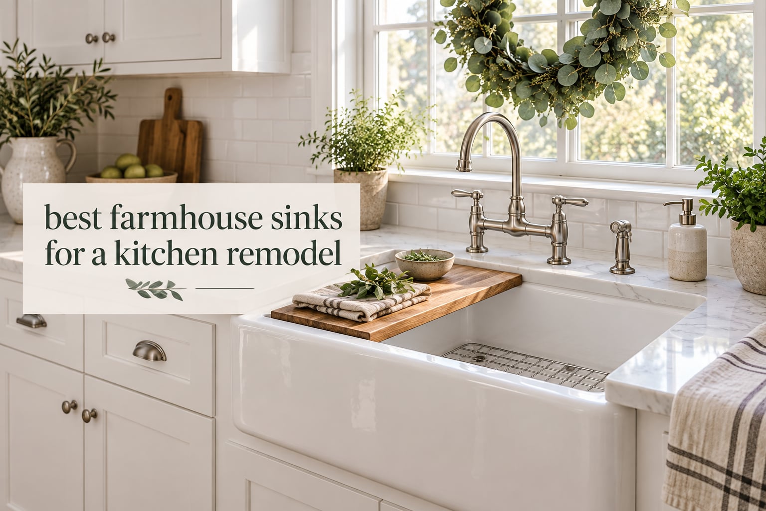best farmhouse sinks for a kitchen remodel