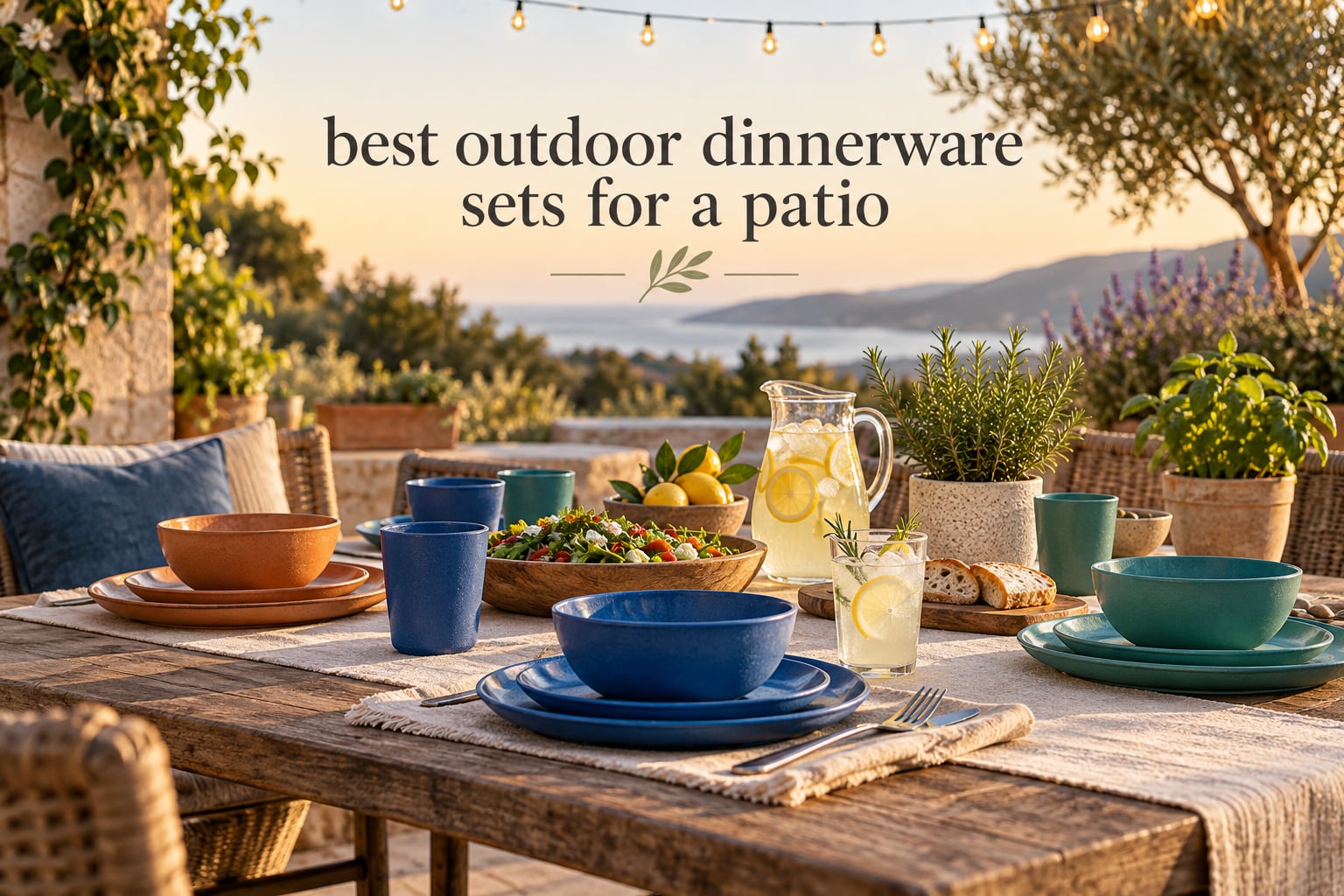 best outdoor dinnerware sets for a patio