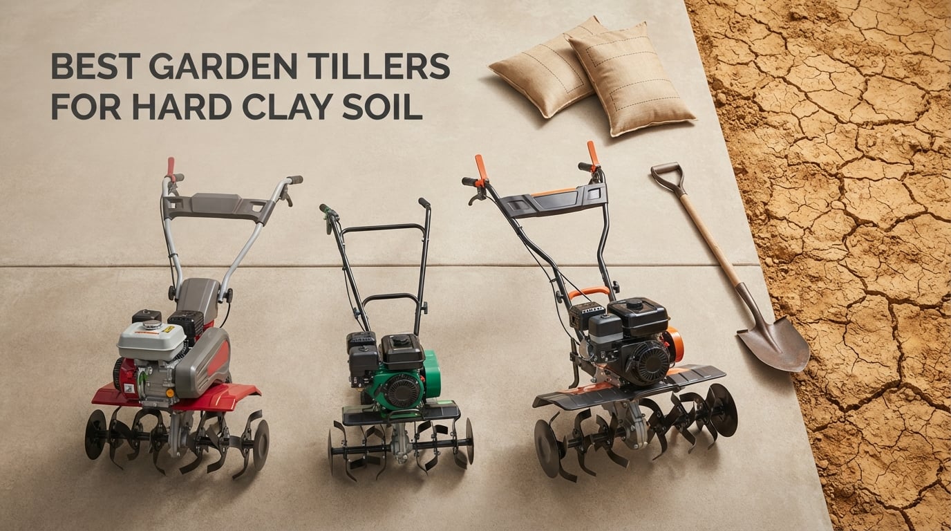 best garden tillers for hard clay soil