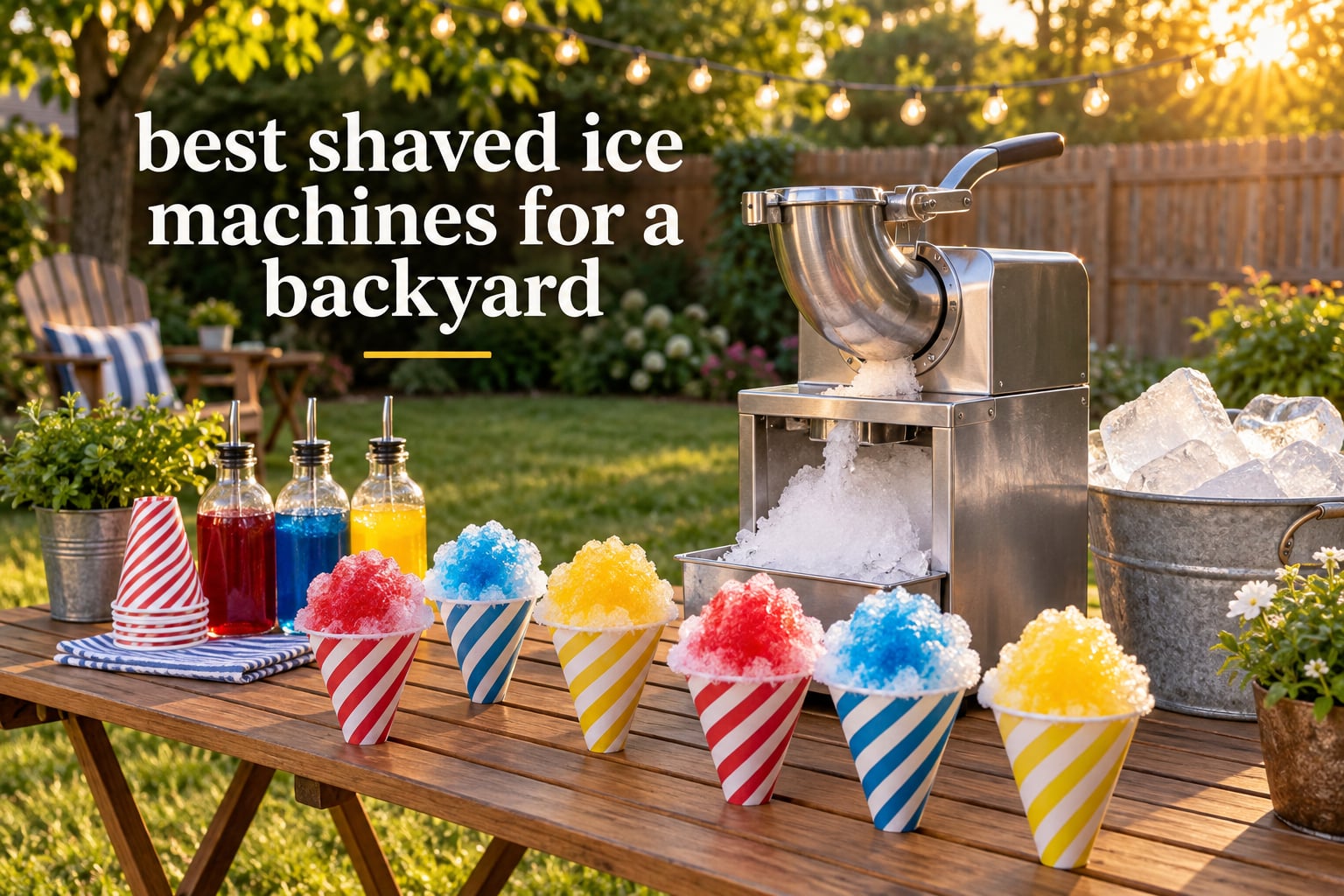 best shaved ice machines for a backyard