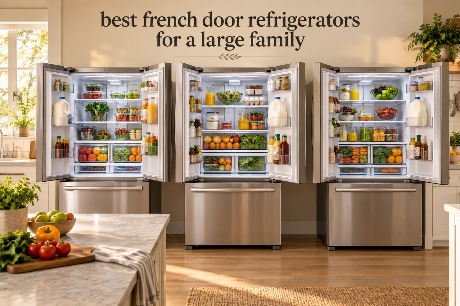 best french door refrigerators for a large family