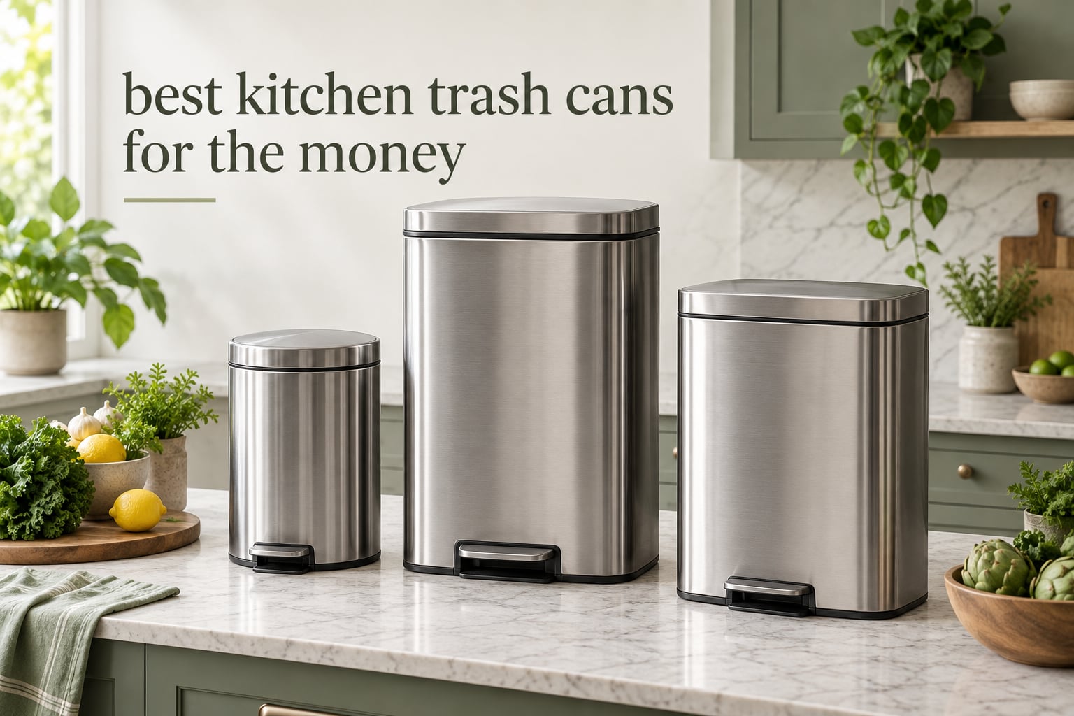 best kitchen trash cans for the money
