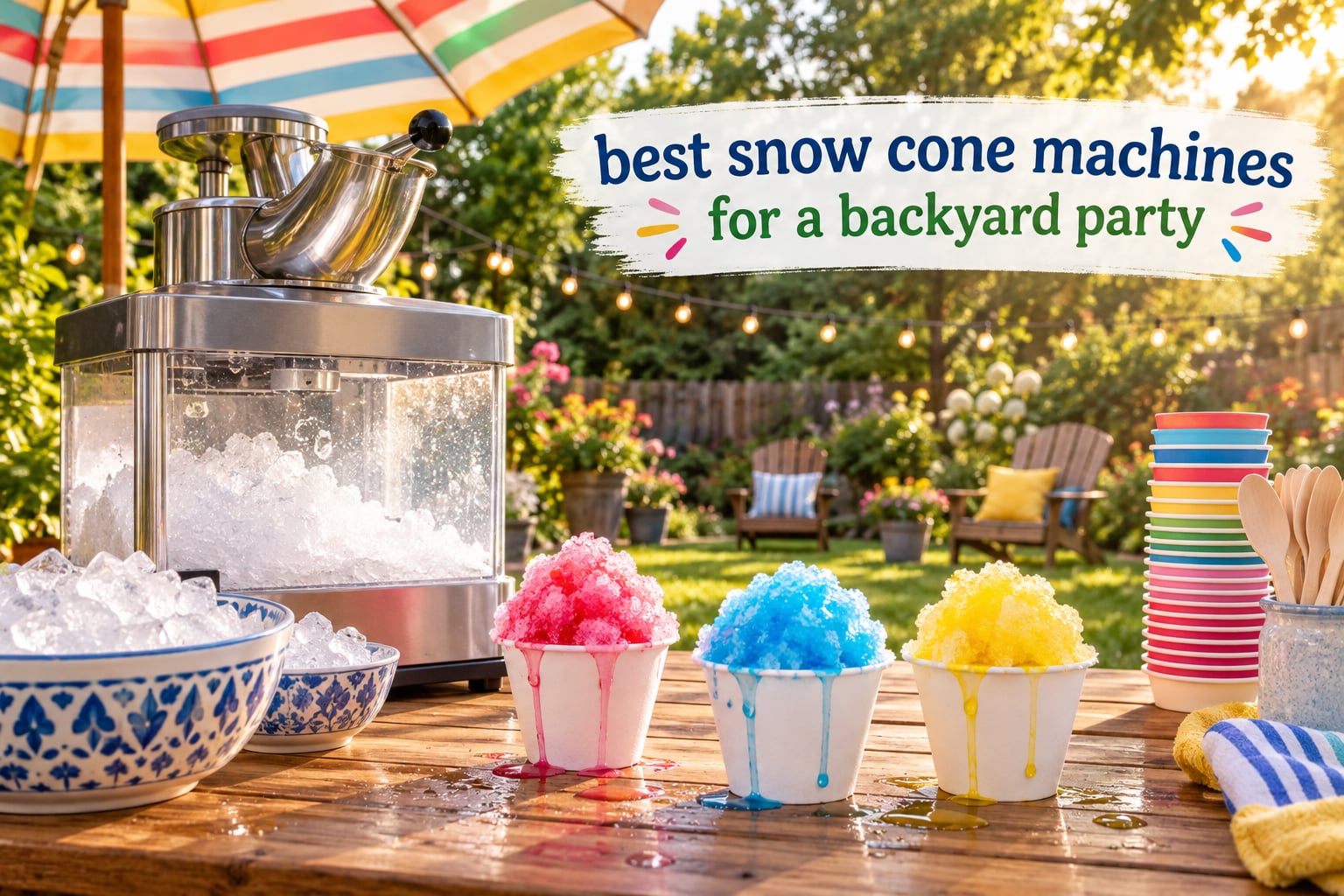 best snow cone machines for a backyard party