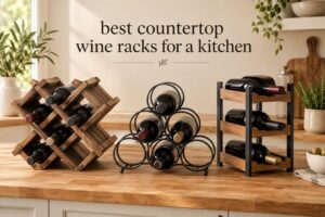 best countertop wine racks for a kitchen