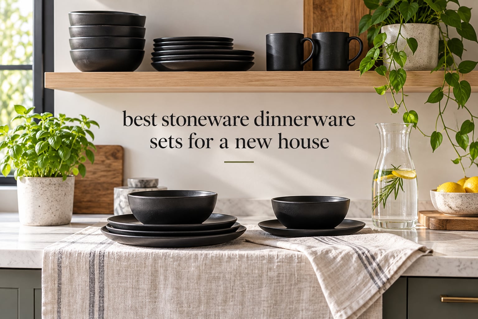 best stoneware dinnerware sets for a new house