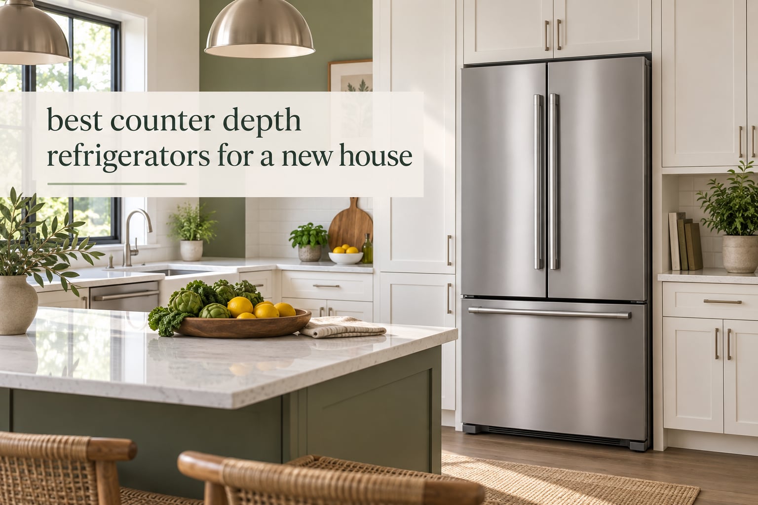 best counter depth refrigerators for a new house