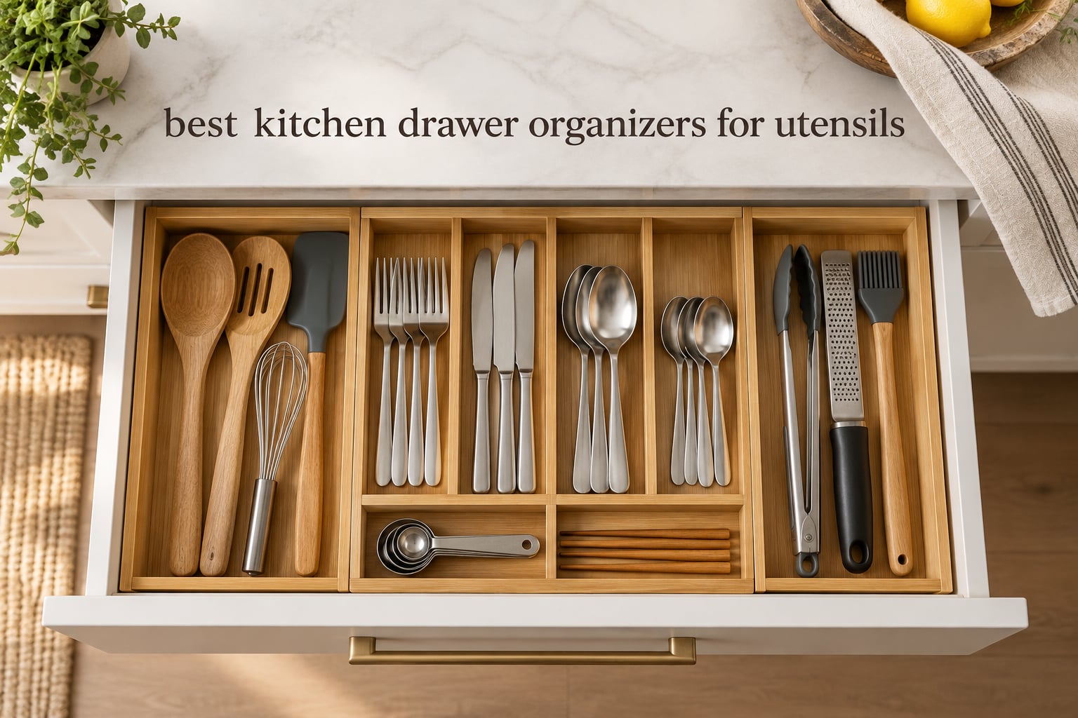 best kitchen drawer organizers for utensils